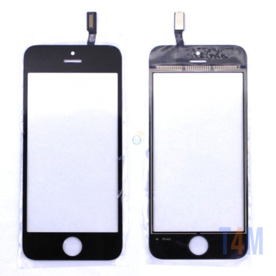 VIDRO PARA TOUCH APPLE IPHONE 5S PRETO